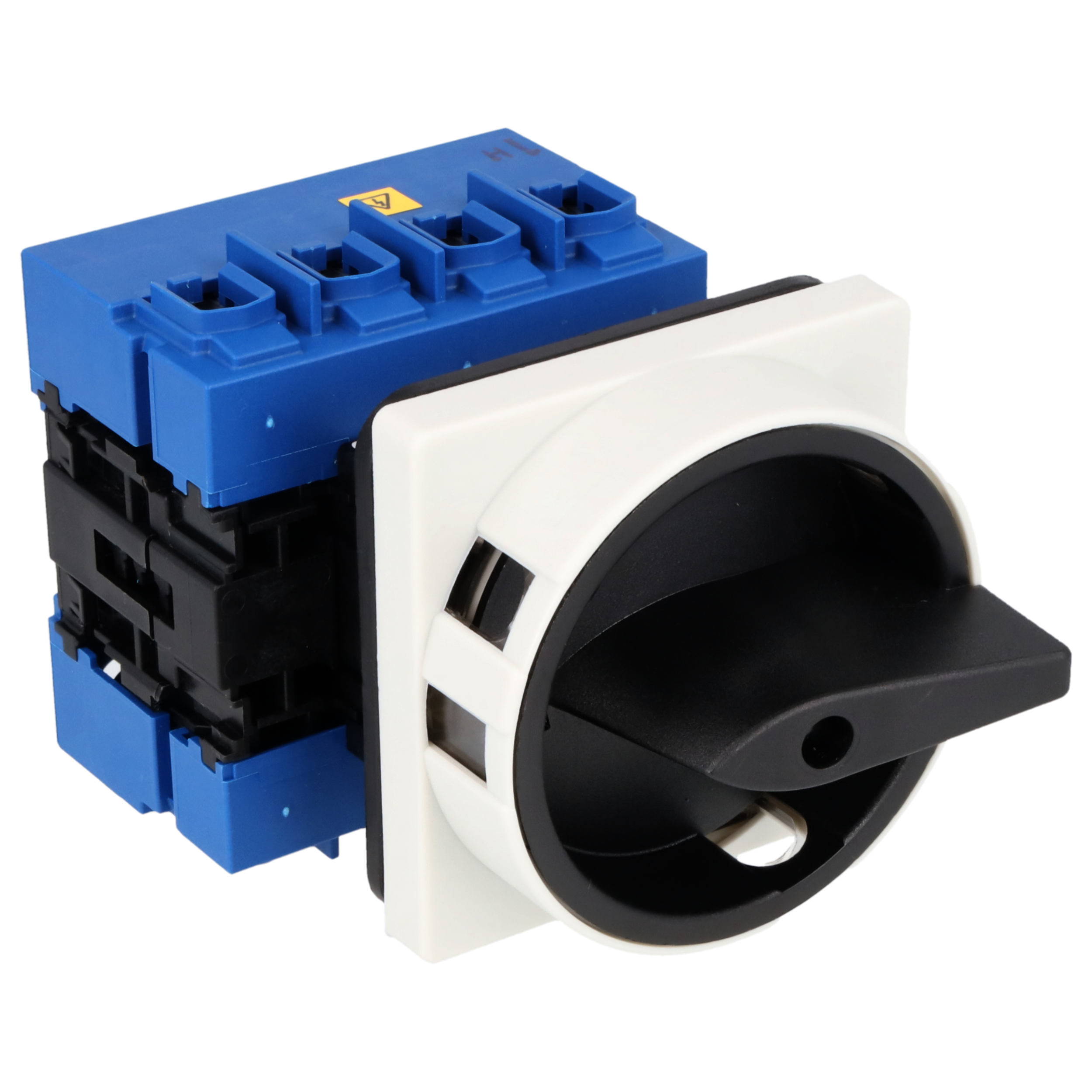 Hauptschalter; Ausschalter; 4-polig; 0-I; Fronteinbau 4-Loch; Sperrvorrichtung; schwarz