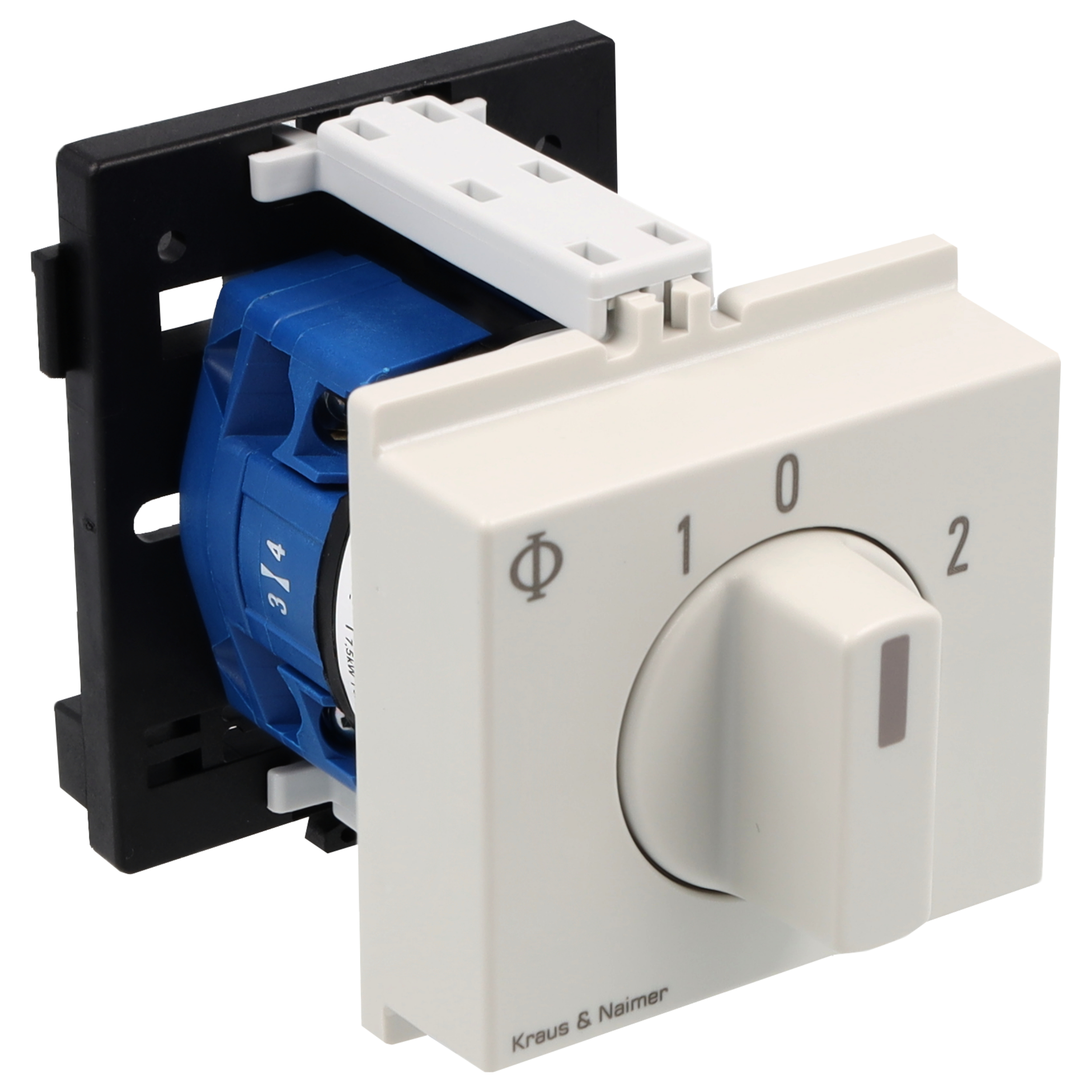 Changeover switch 1>0-2; 1-pole; 1-0-2; DIN rail mounting