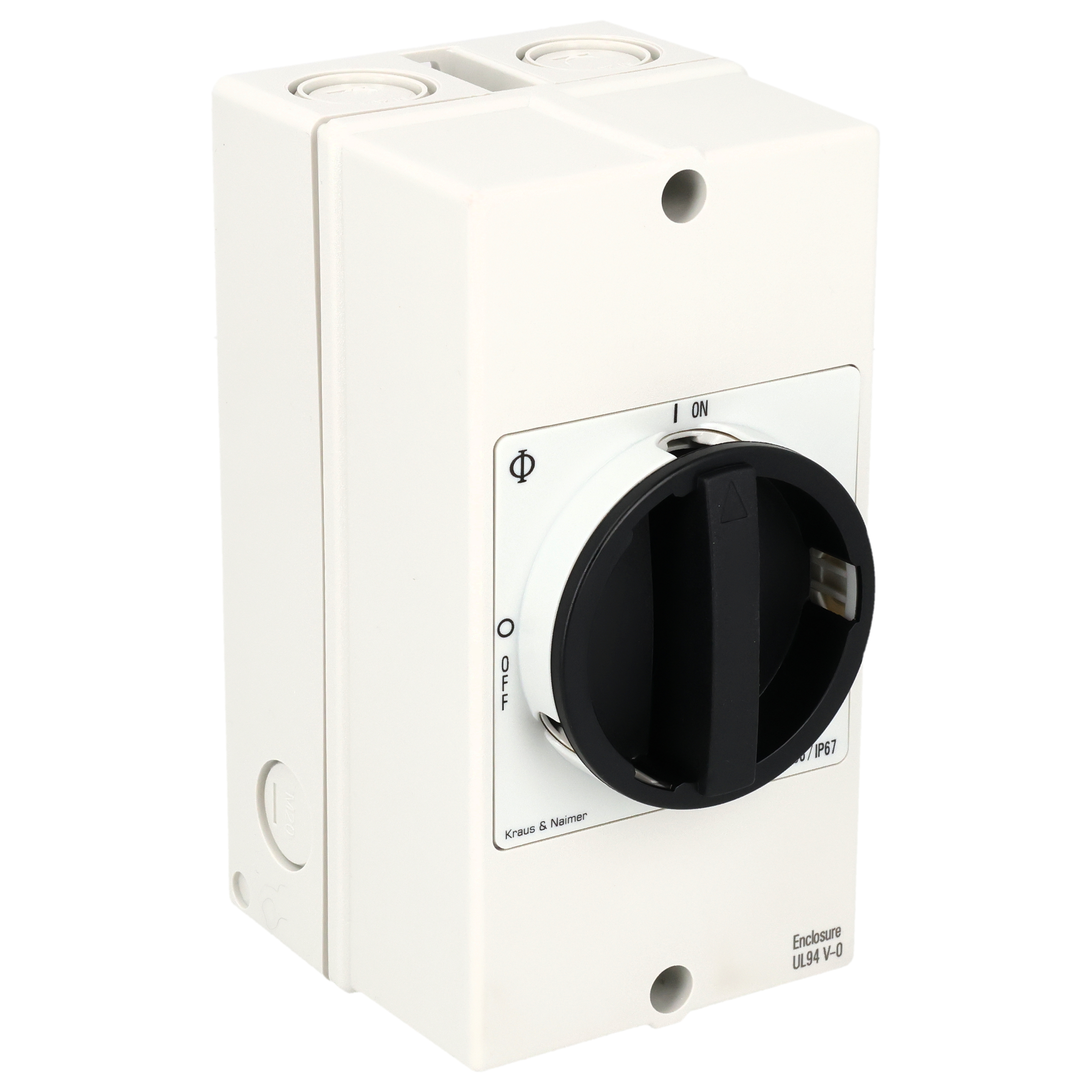 Ausschalter; 3-polig; 0OFF-ION; Kunststoffgehäuse; Hilfskontakt