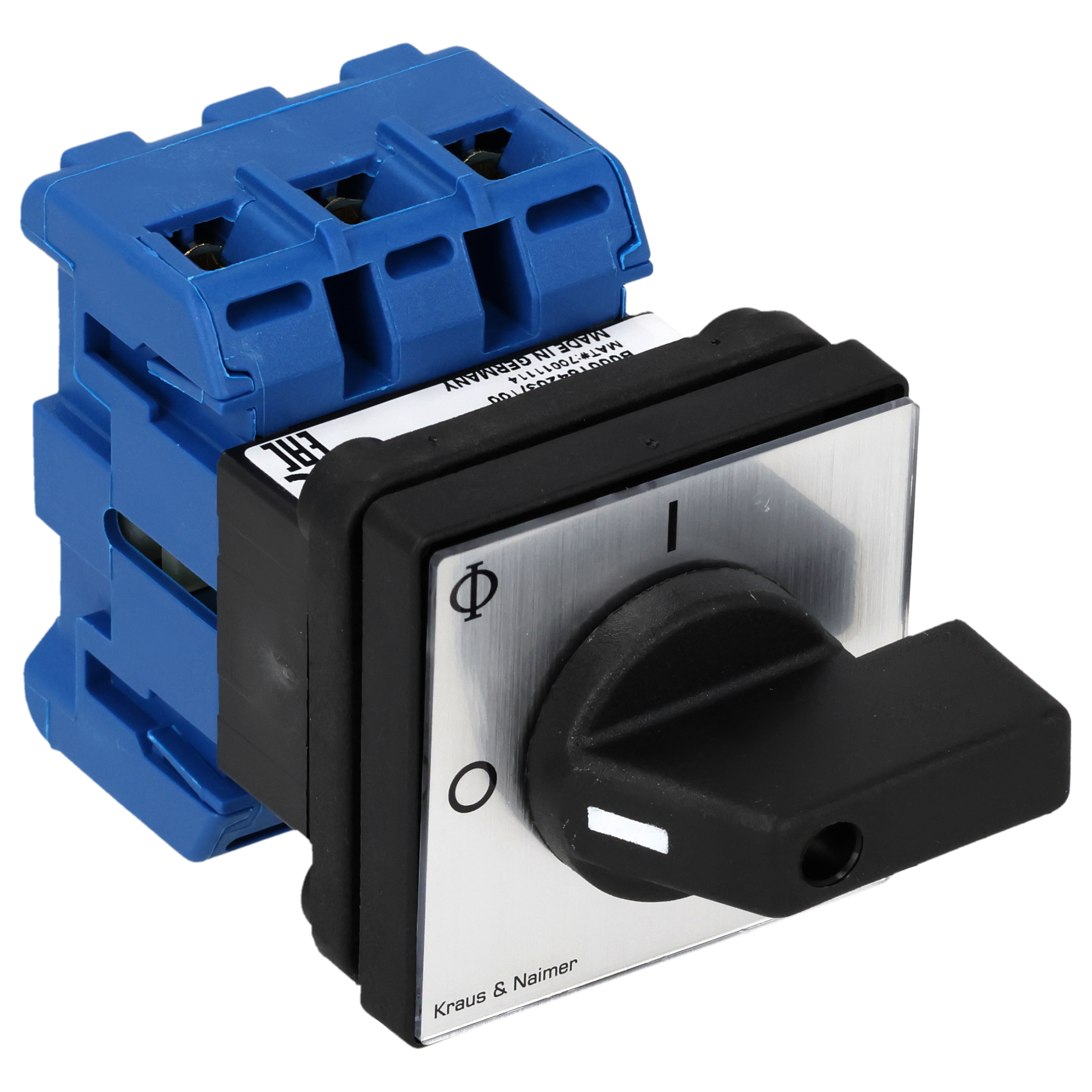 Ausschalter; 3-polig; NETZ-0-NOTSTROM; Fronteinbau 4-Loch