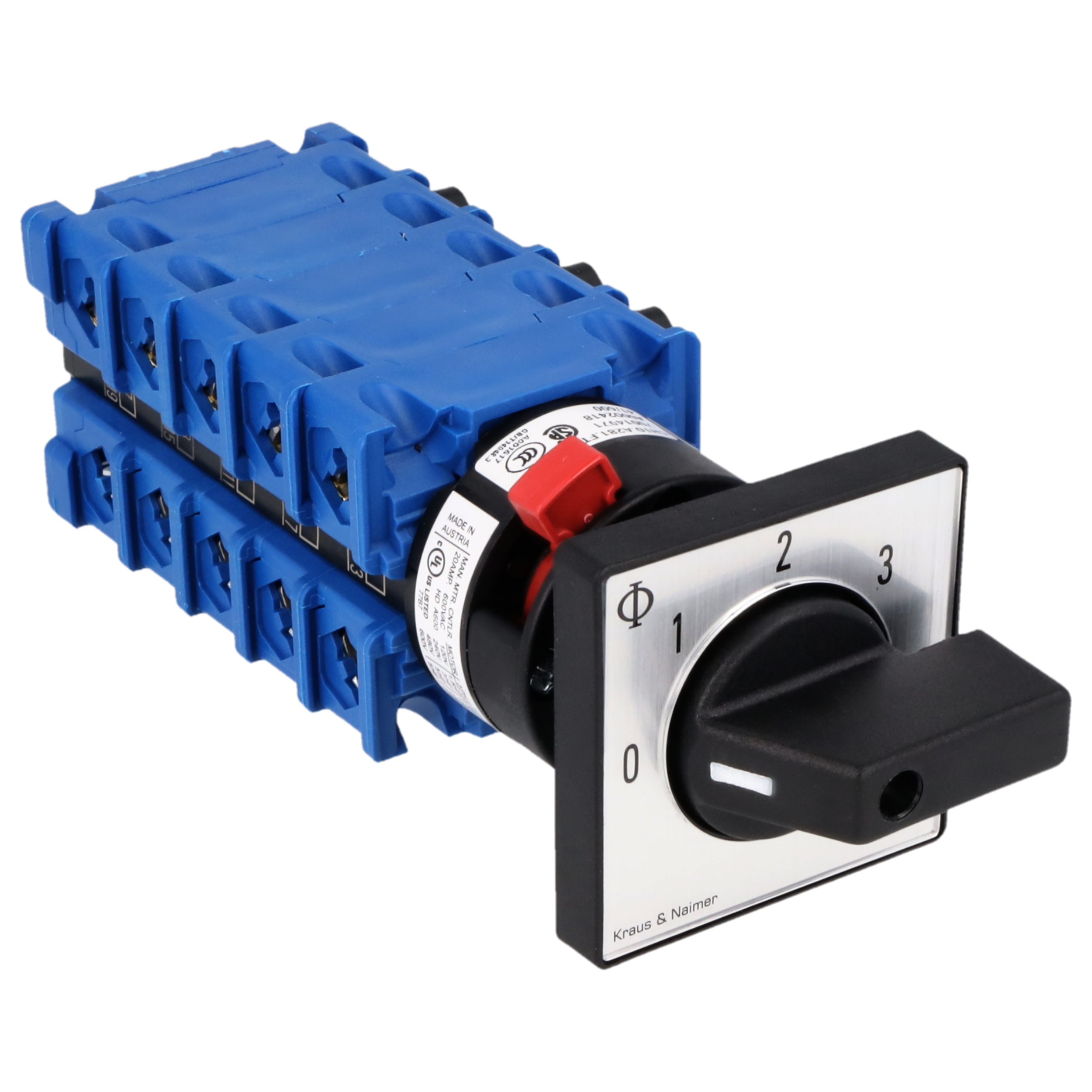 Stufenschalter 0-3; 3-polig; 0-1-2-3; Zentralbefestigung