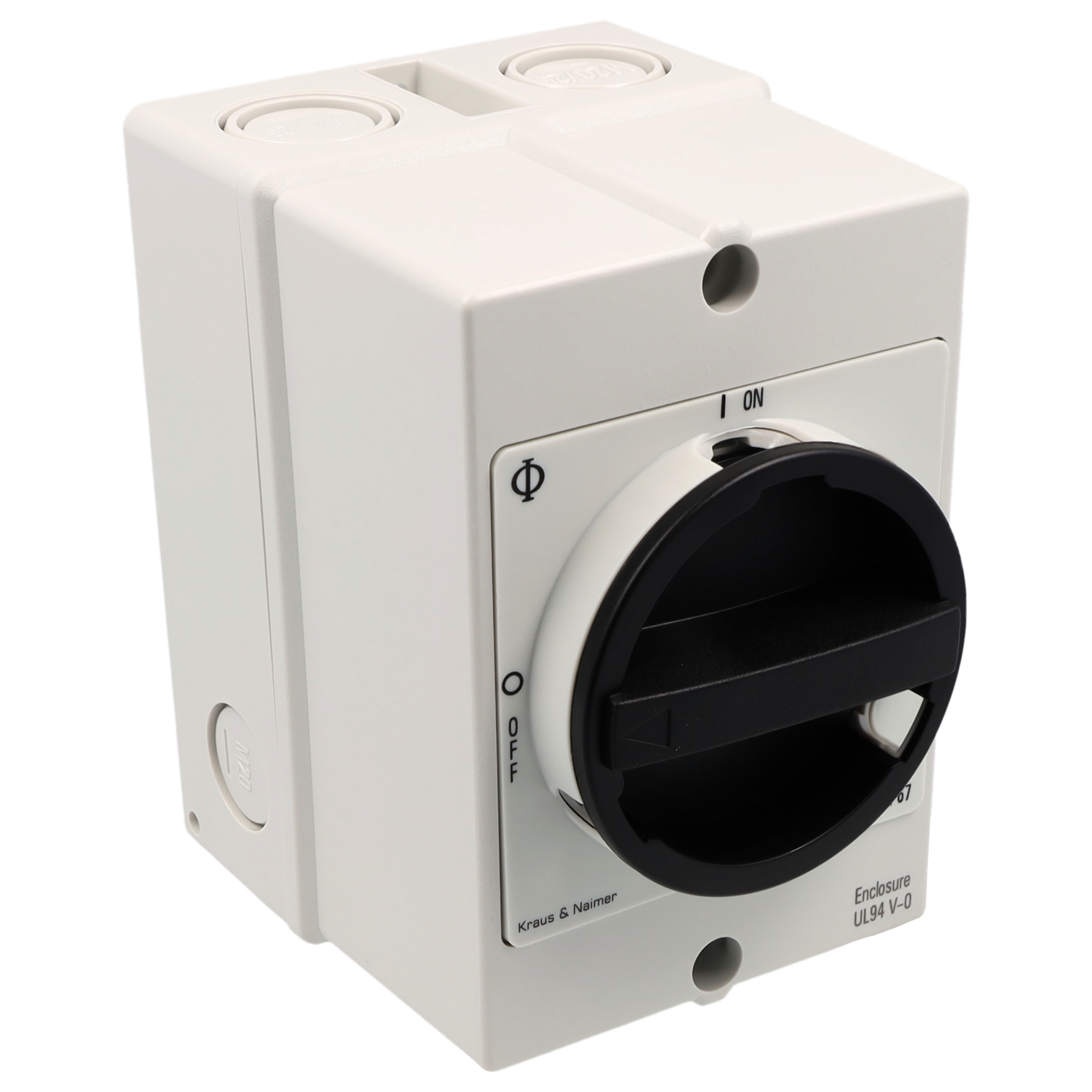 Ausschalter + NO/NC; 3-polig; 0OFF-ION; Kunststoffgehäuse