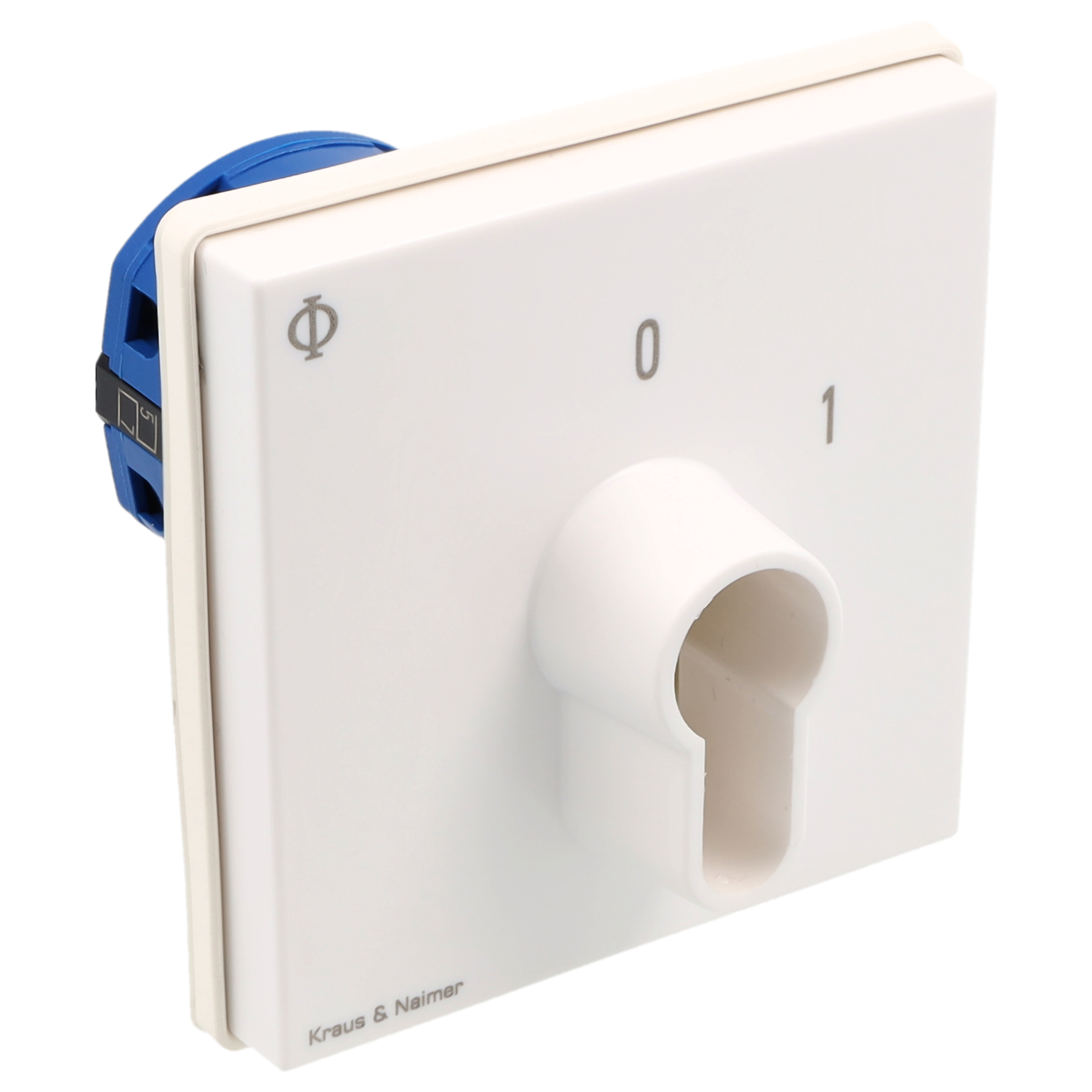 Key switch; Changeover switch w. OFF, SR; 2-pole; 1-0-1; Flush mounting; Key-Lock Device