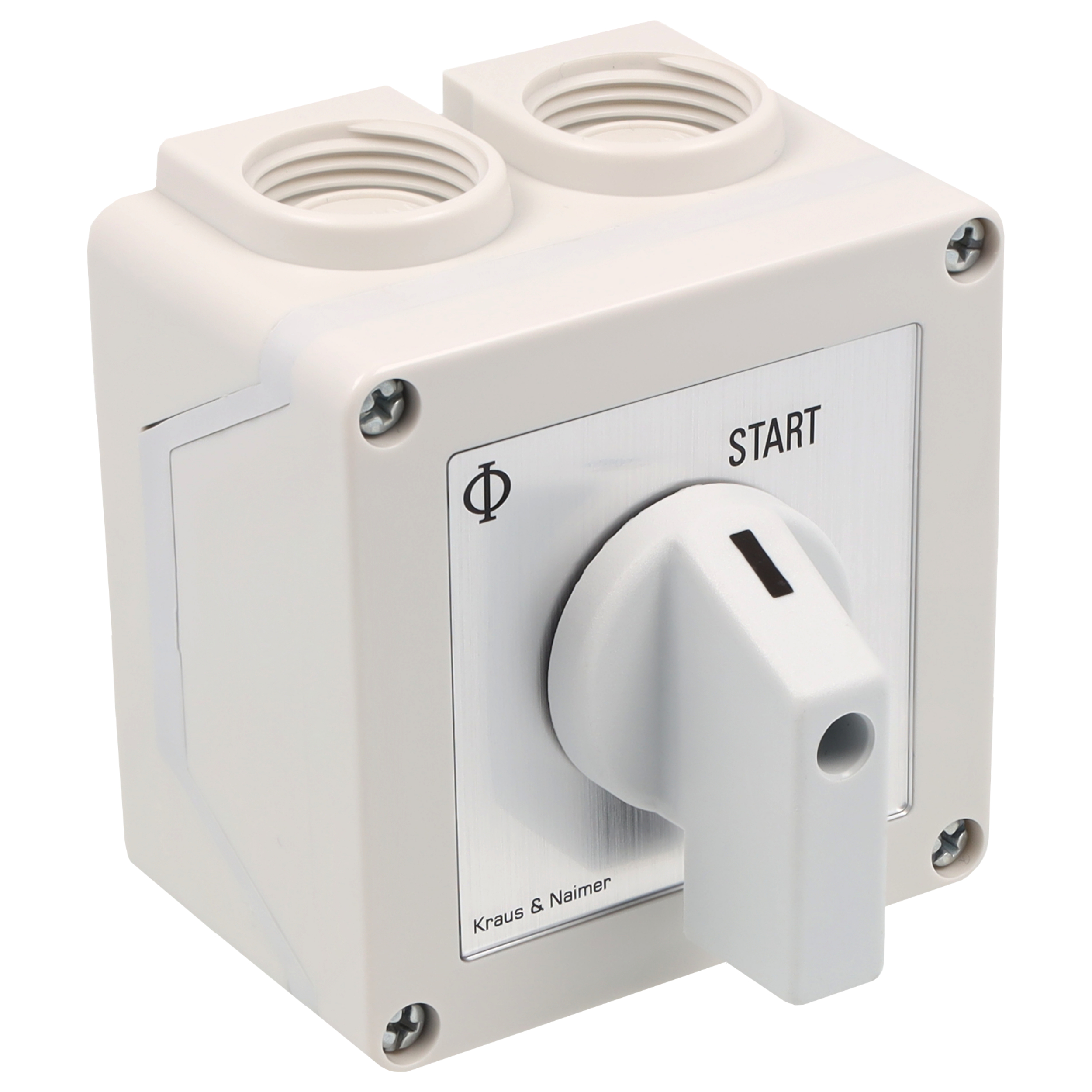 Changeover switch 1>0-2; 1-pole; 1-0-2; Plastic housing