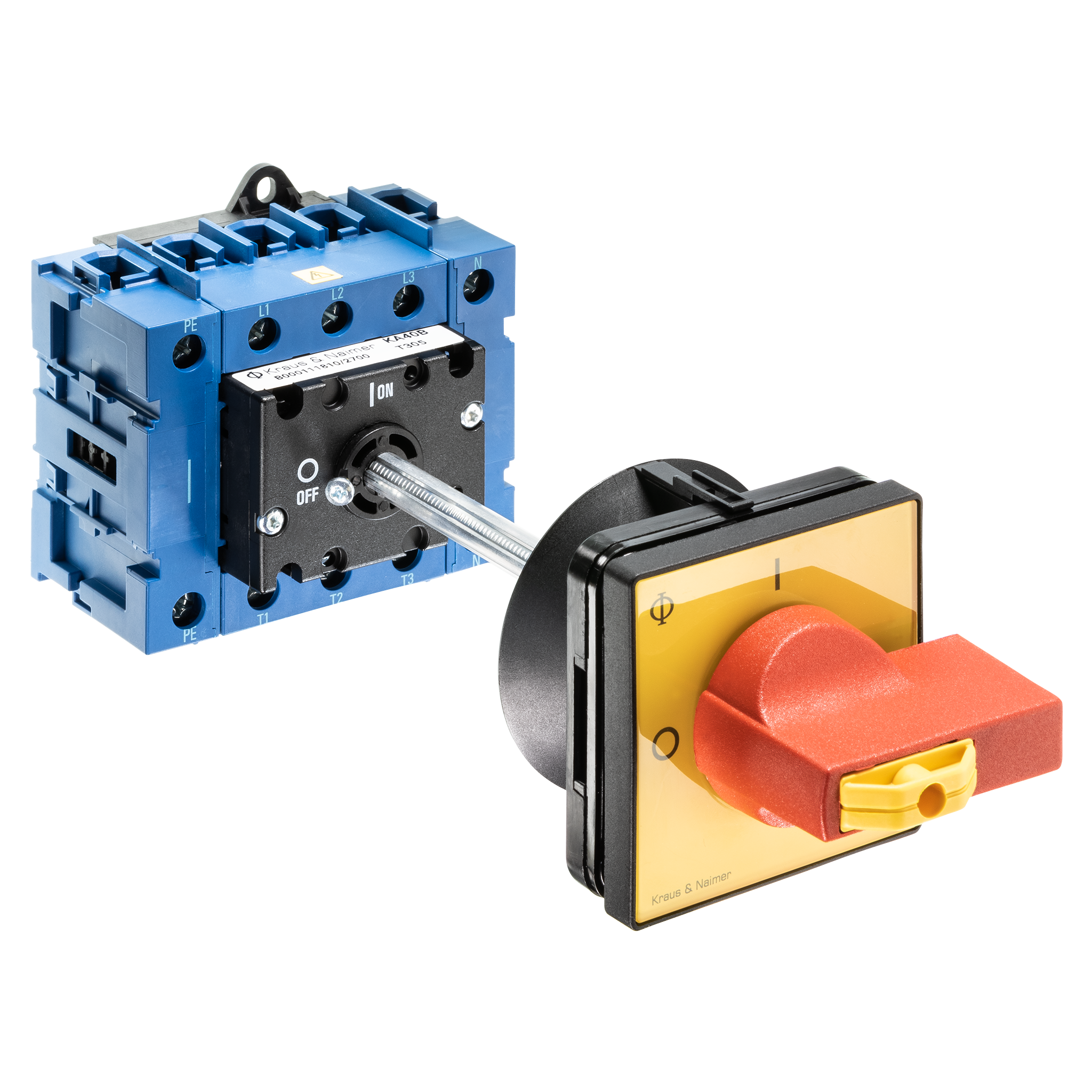 Main switch; ON/OFF switch + PE/N; 3-pole; 0-I; Base mounting/DIN rail mounting; Padlock Device; Door Clutch