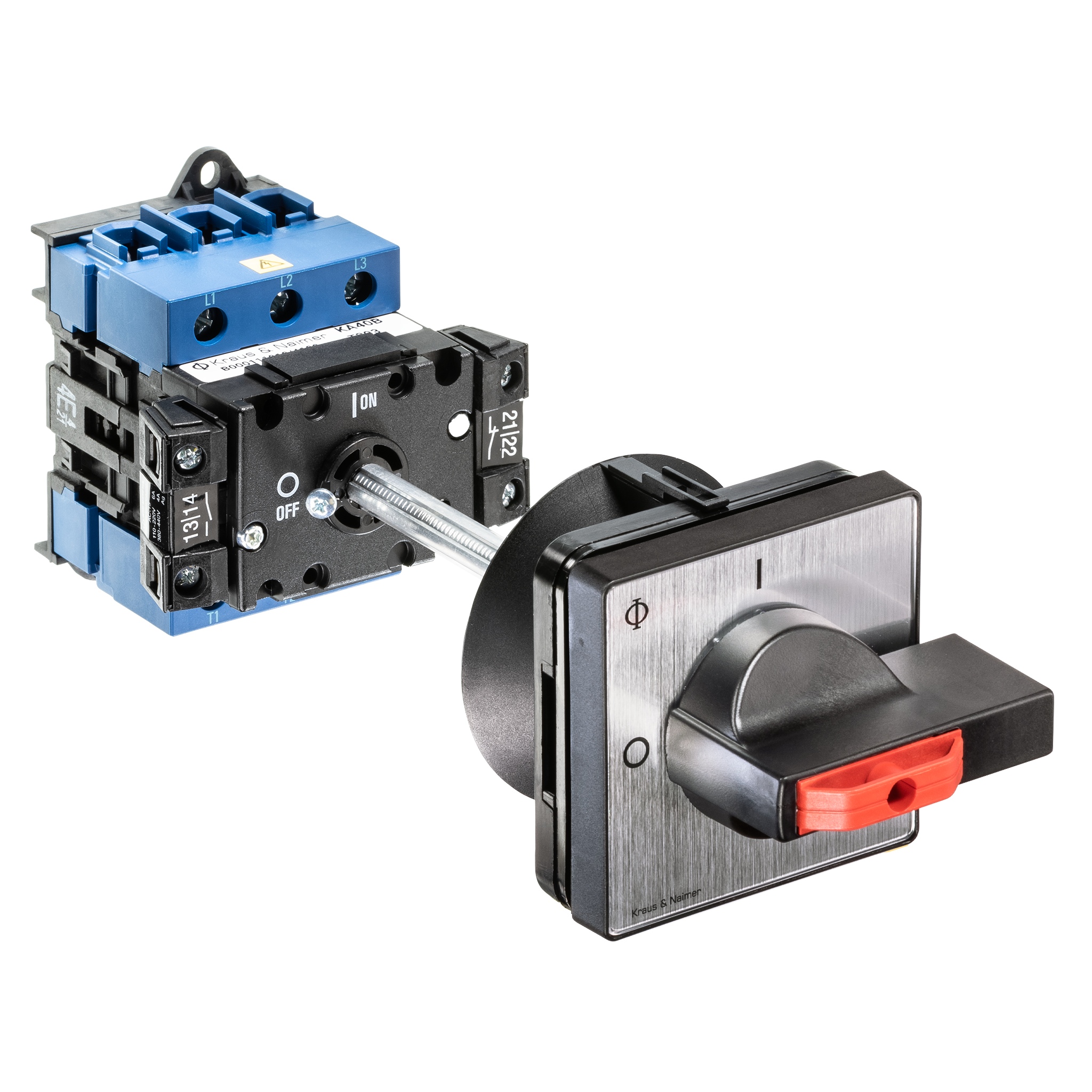 Main switch; ON/OFF switch; 3-pole; 0-I; Base mounting/DIN rail ...