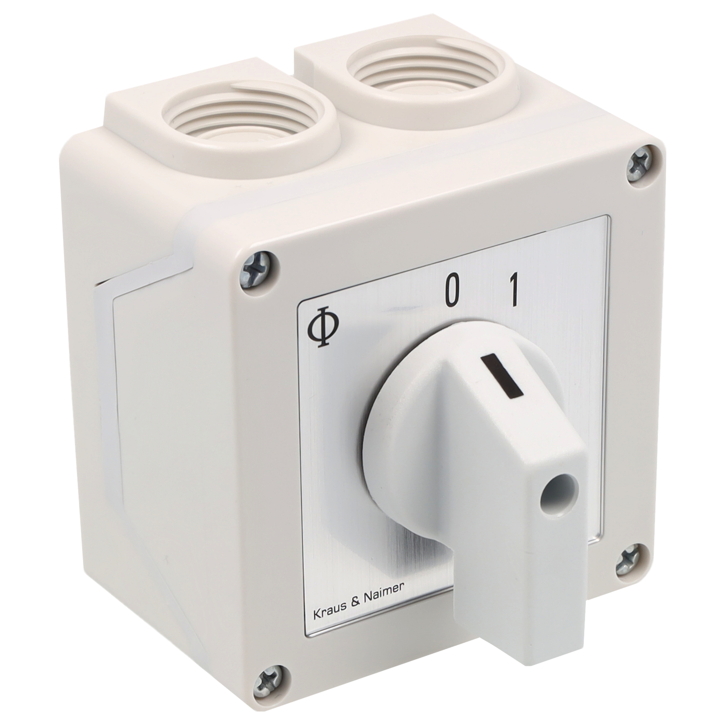 ON/OFF switch, SR; 2-pole; 0-1; Plastic housing