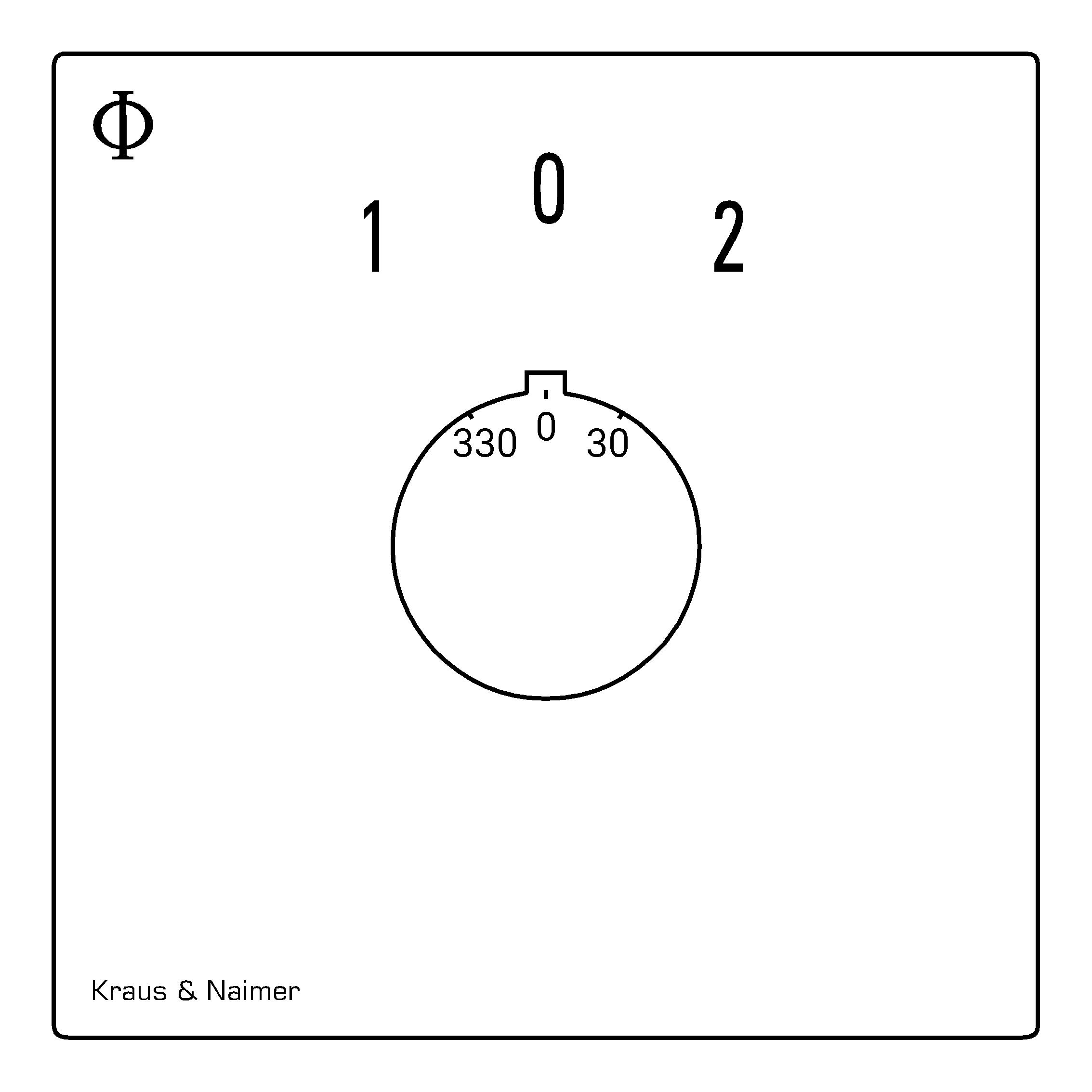 Key switch; Changeover switch w. OFF, SR; 1-pole; 1-0-1; Flush mounting; Key-Lock Device