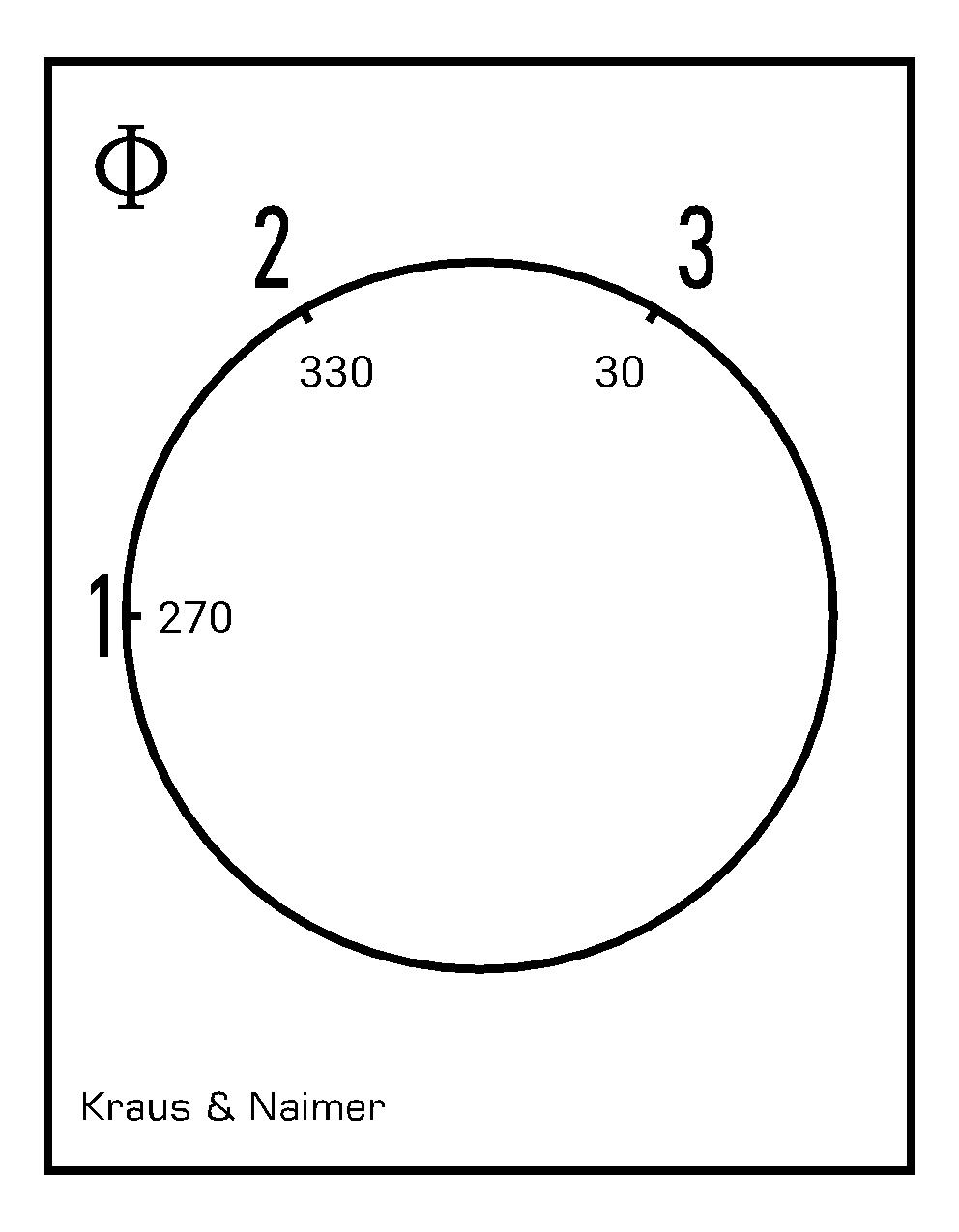 Multi-step switch 1-3; 2-pole; 1-2-3; DIN rail mounting
