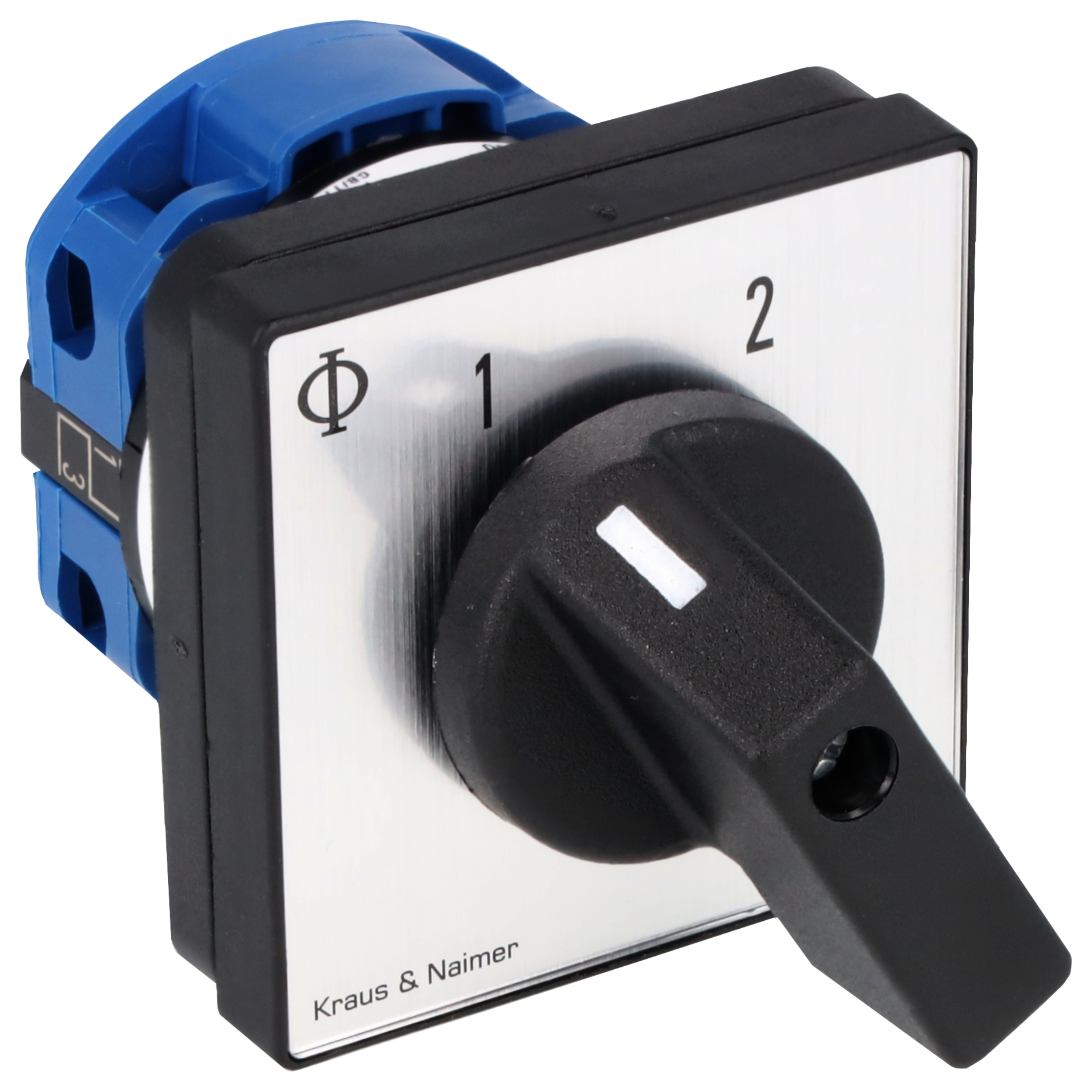 Umschalter o.0; 1-polig; 1-2; Fronteinbau 4-Loch