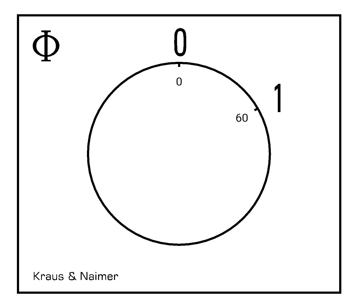 Ausschalter; 2-polig; 0-1; Reiheneinbau