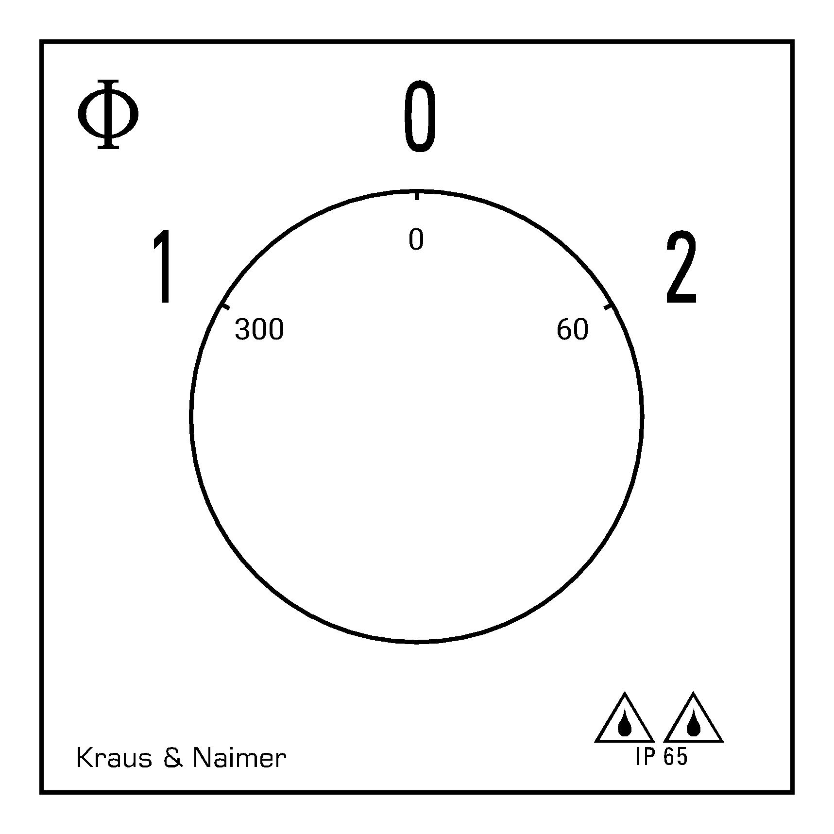 Dahlanderschalter; 1-0-2; Kunststoffgehäuse