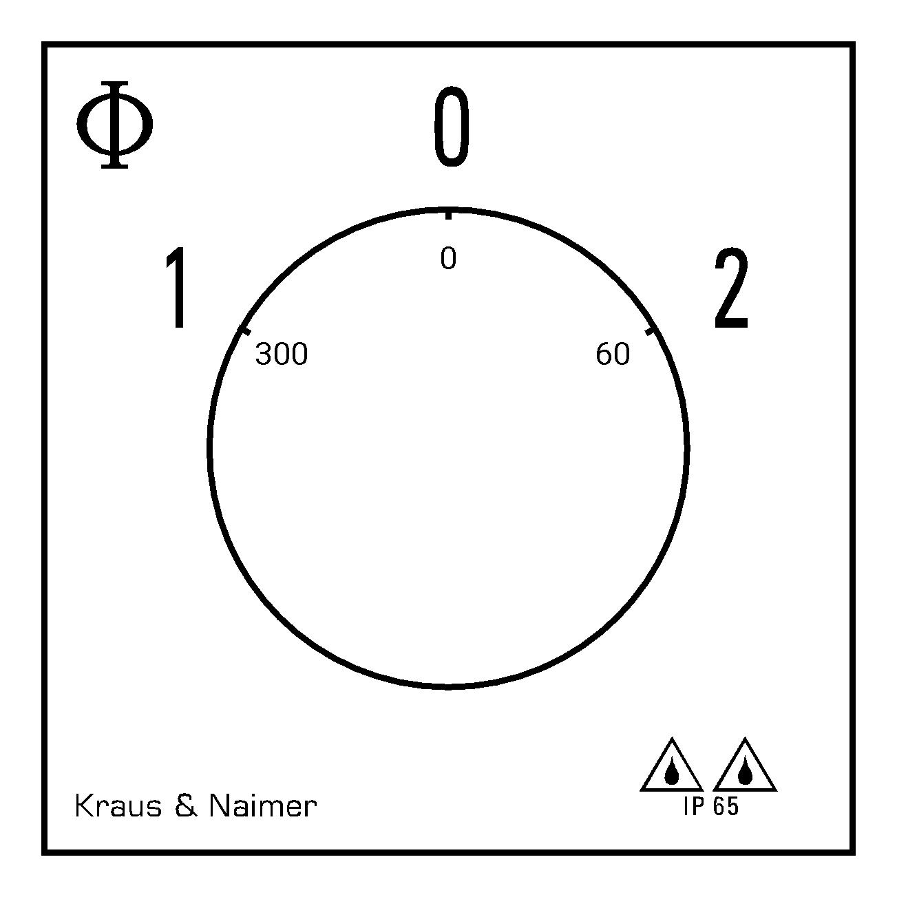 Dahlanderschalter; 1-0-2; Kunststoffgehäuse