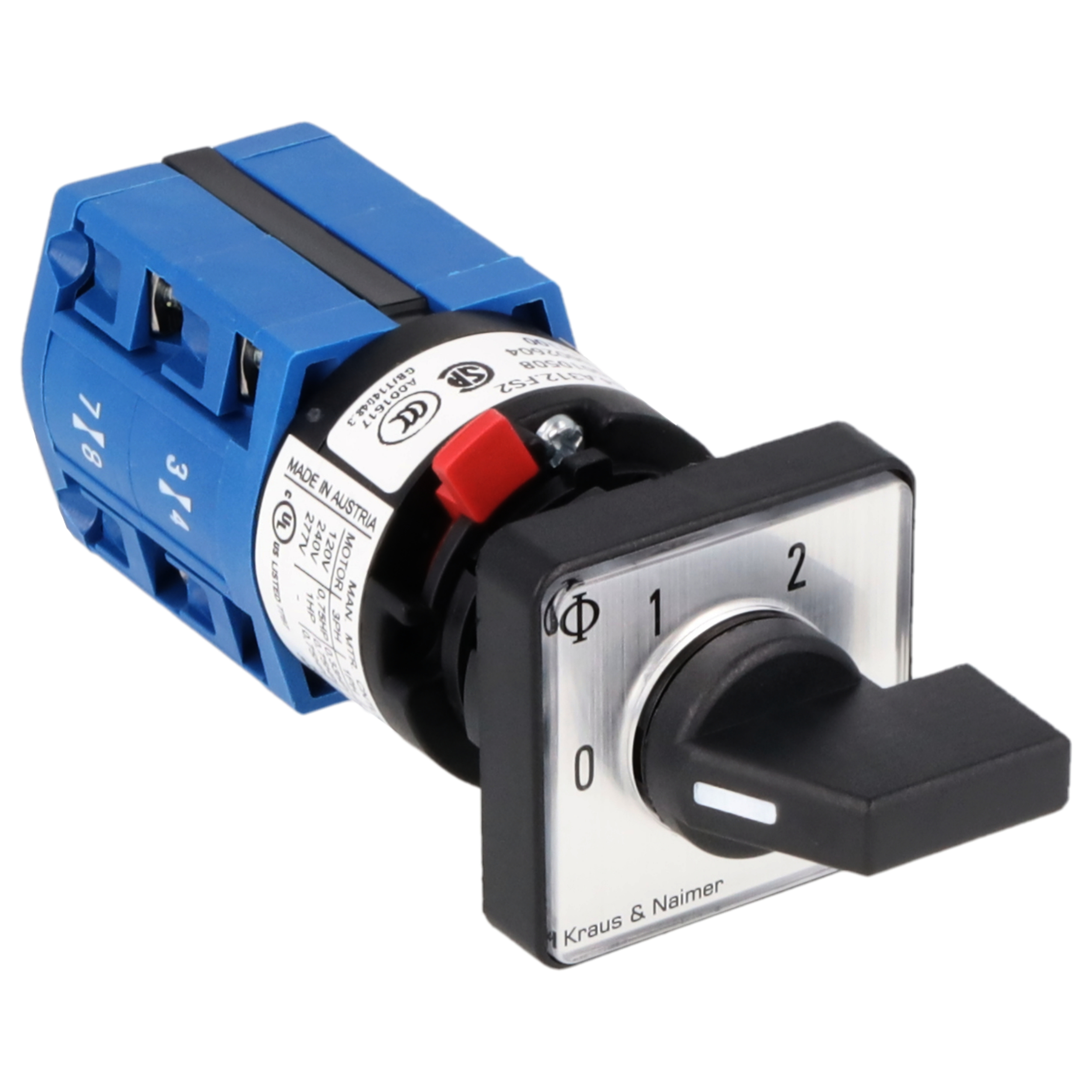 Gruppenschalter 2 Gr.; 2-polig; 0-1-2; Zentralbefestigung