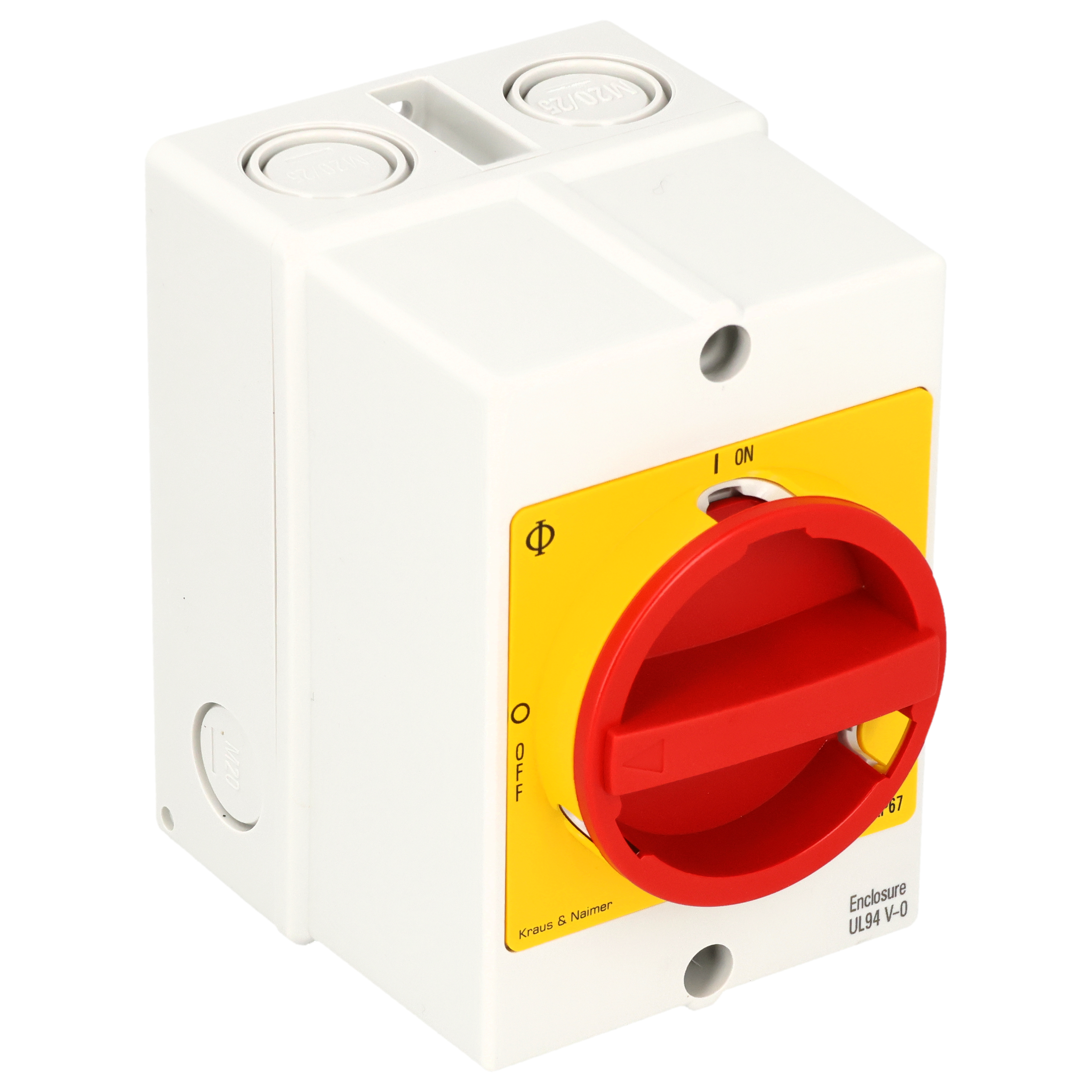 Ausschalter; 3-polig; 0OFF-ION; Kunststoffgehäuse; Hilfskontakt