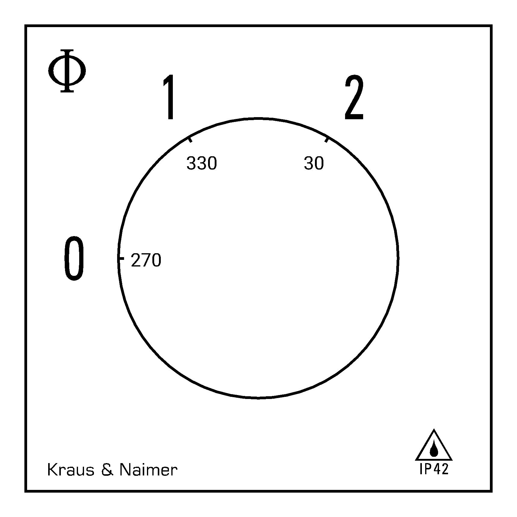 General application switch (2 Gang); 1-pole; 0-1-2; Plastic housing