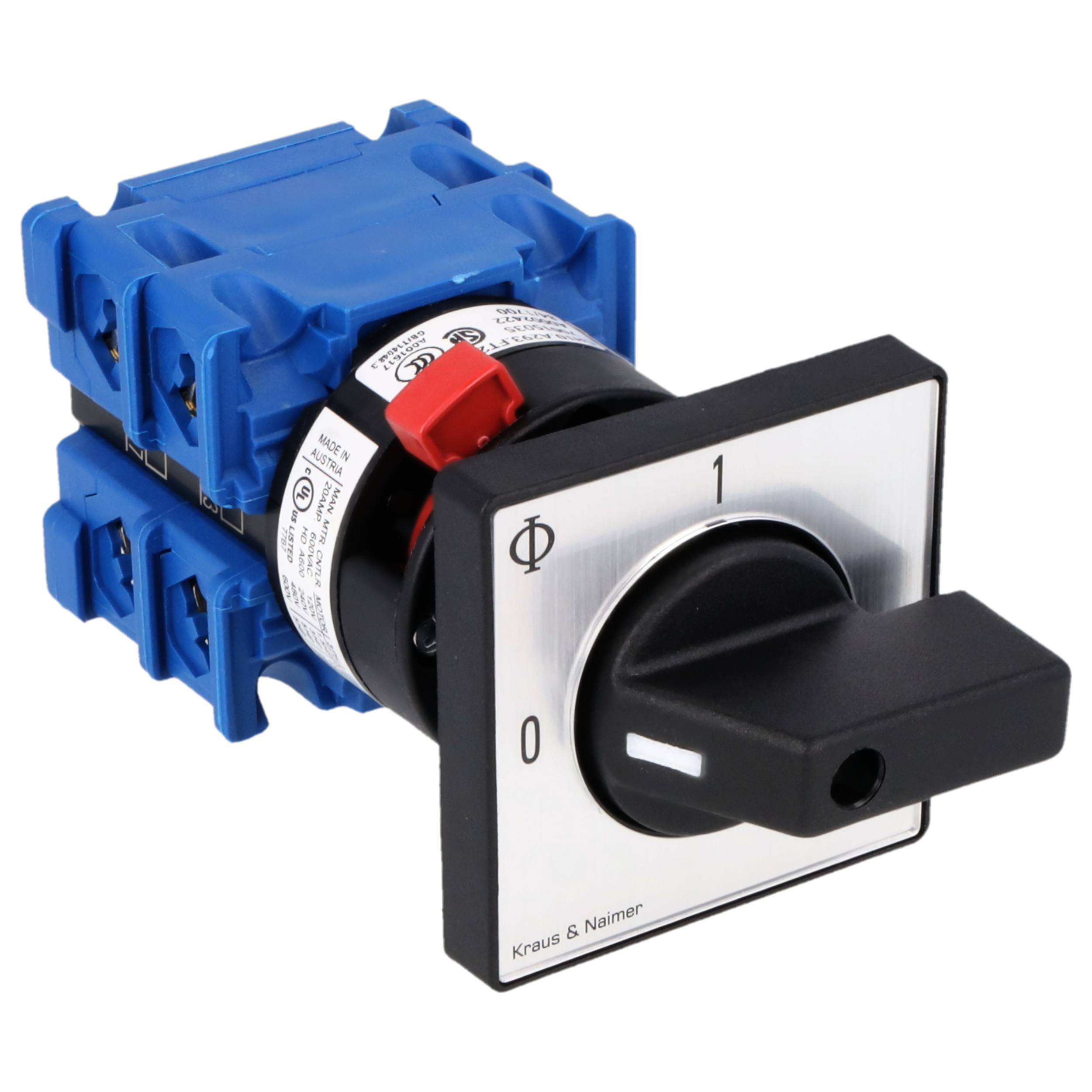 Ausschalter; 4-polig; 0-1; Zentralbefestigung