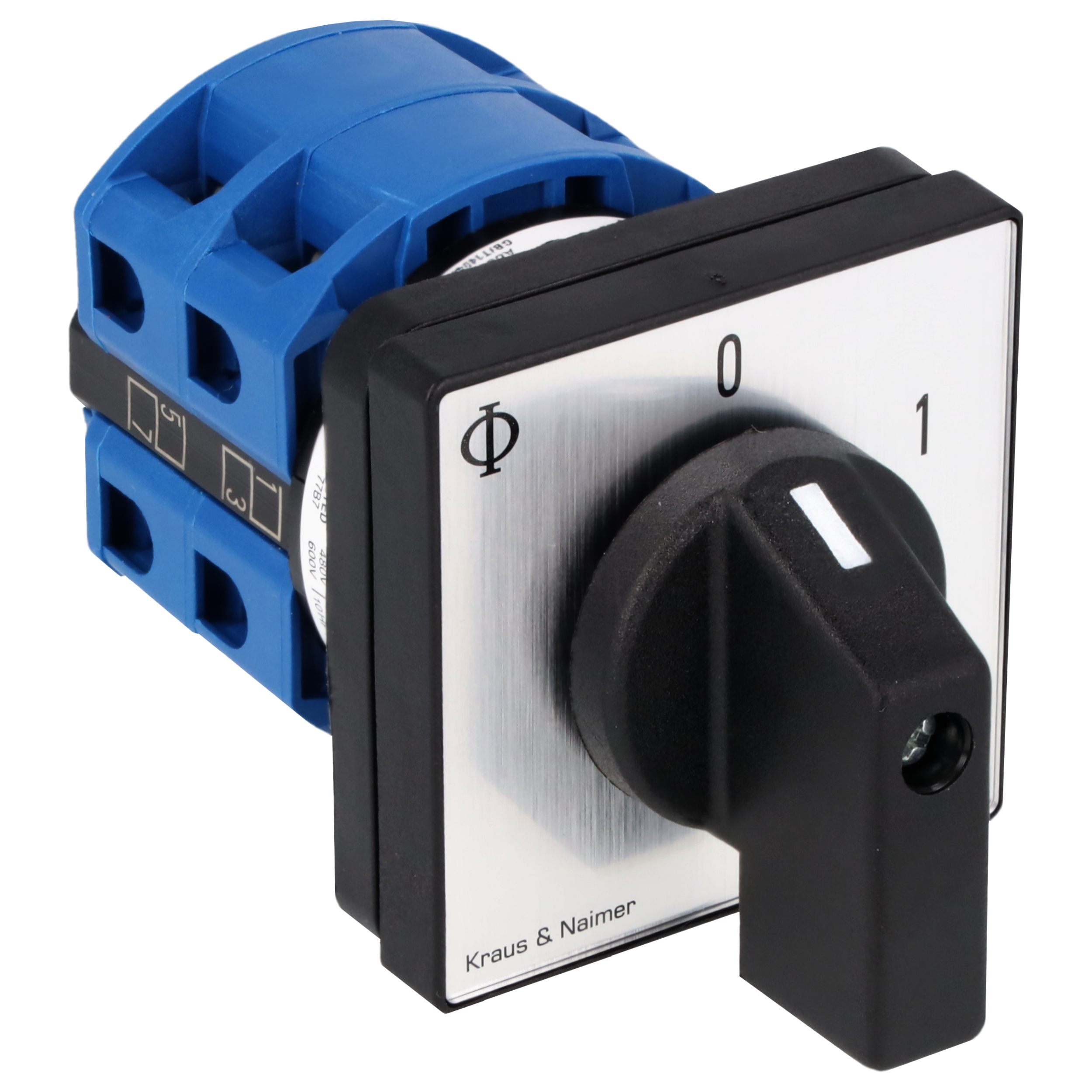 ON/OFF switch; 3-pole; 0-1; Panel mounting 4-hole