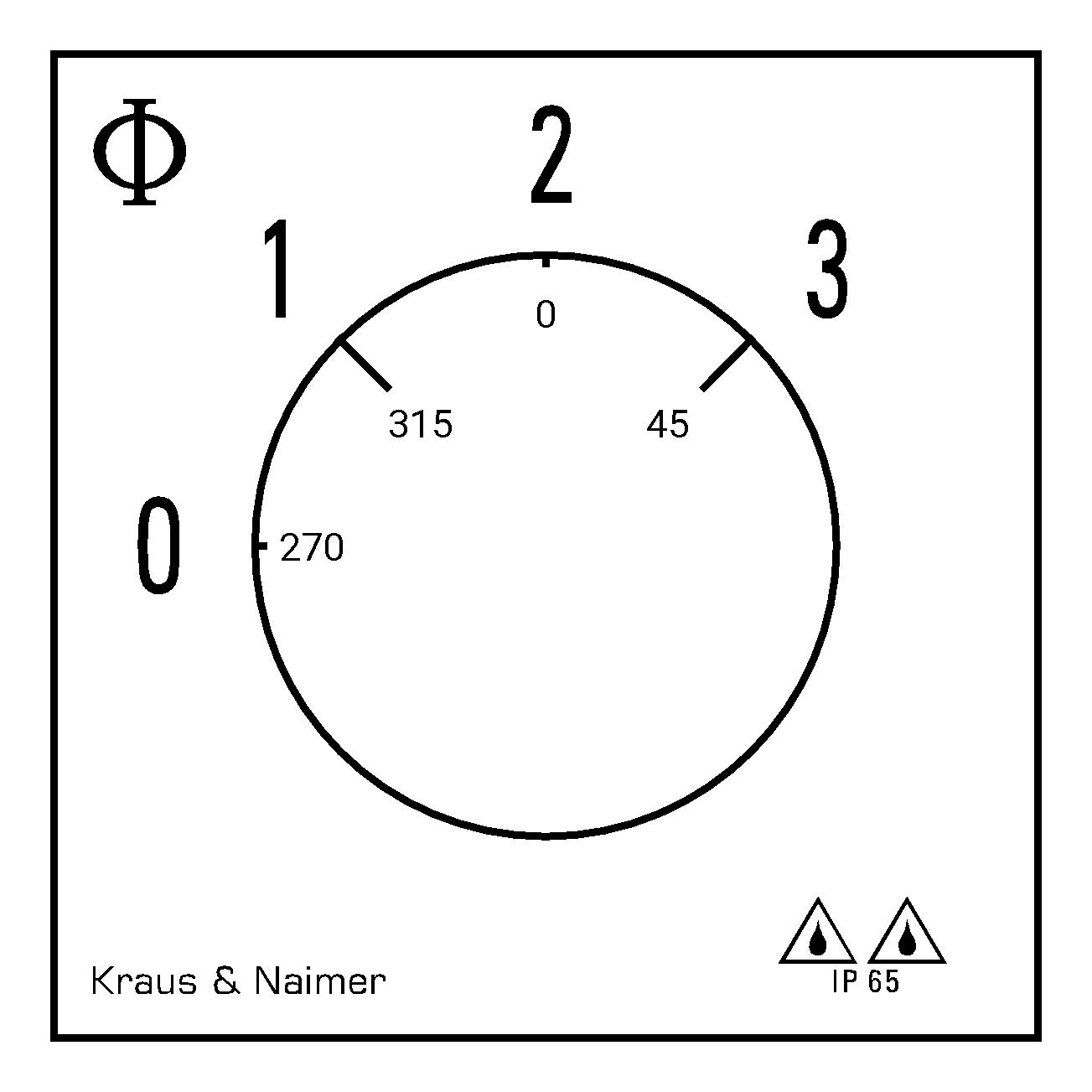 Stufenschalter 0-3; 1-polig; 0-1-2-3; Kunststoffgehäuse