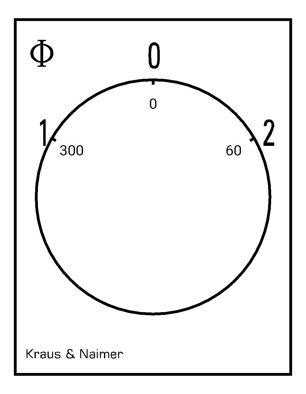 Schlüsselschalter; Umschalter m.0; 2-polig; 1-0-2; Reiheneinbau; Schlüsseleinrichtung