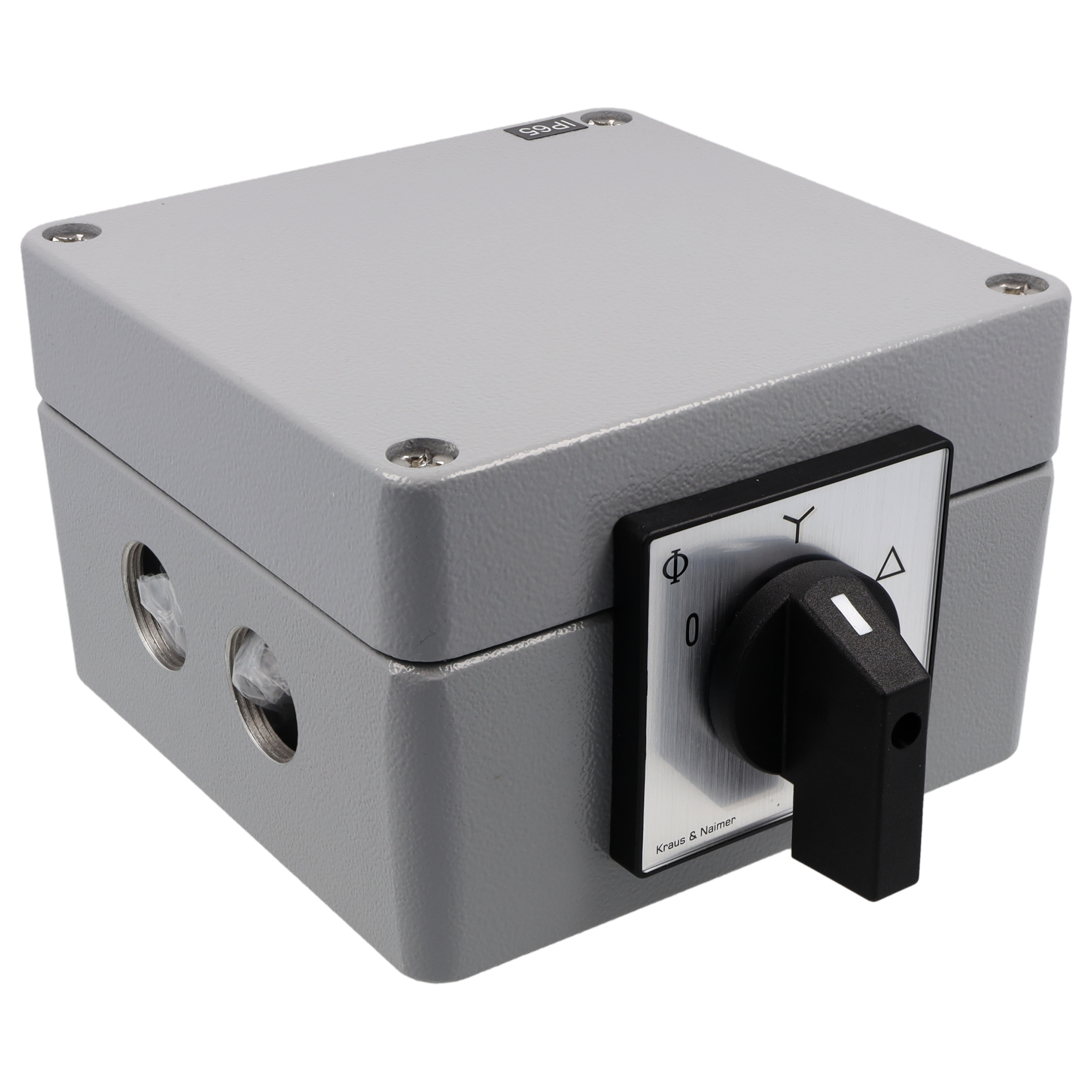 Reversing motor switch; 2-1-0-1-2; aluminium enclosure