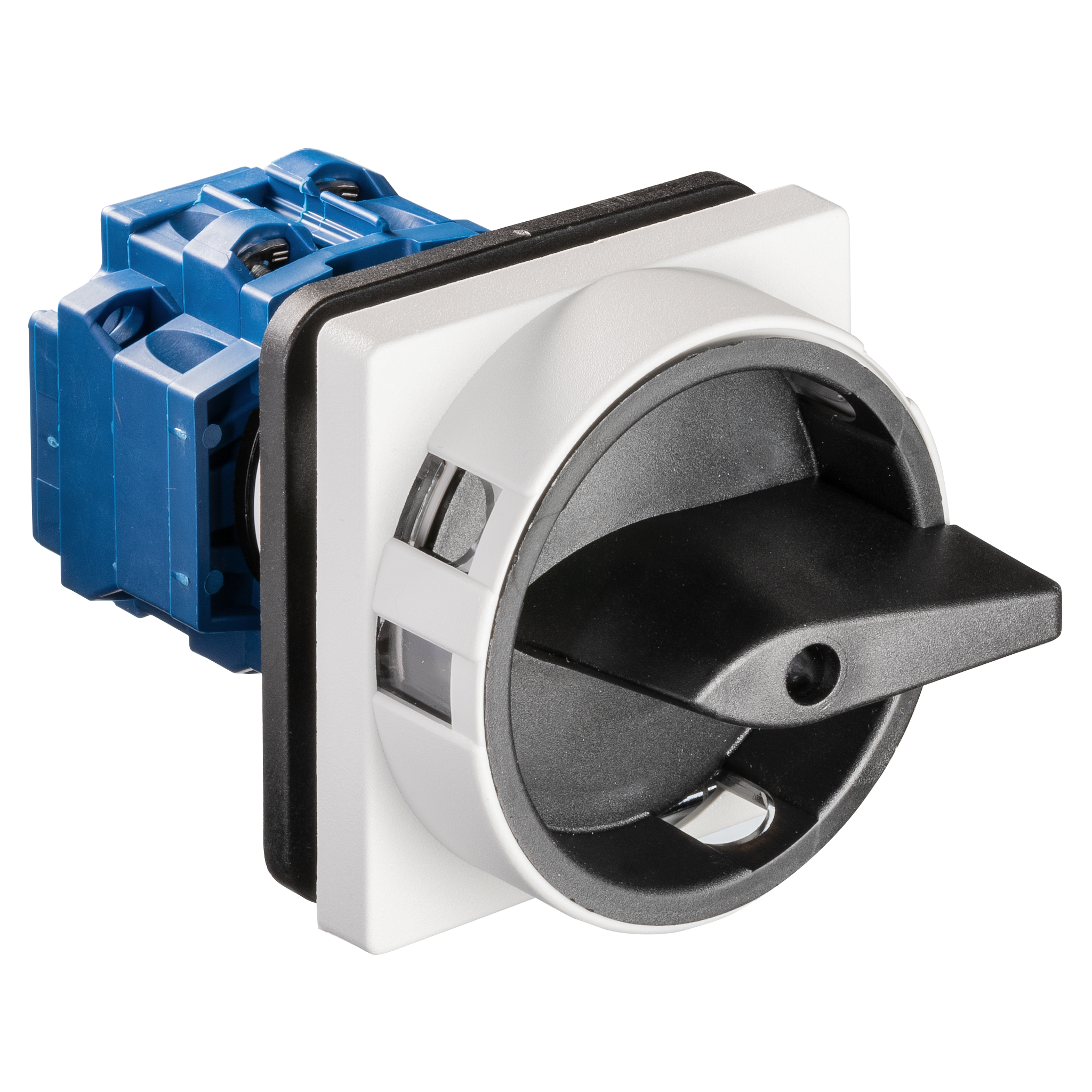 Hauptschalter; Ausschalter; 3-polig; 0-I; Fronteinbau 4-Loch; Sperrvorrichtung; schwarz