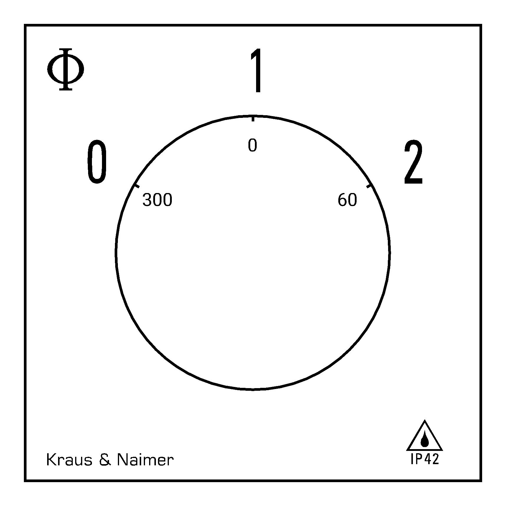 Dahlanderschalter; 0-1-2; Kunststoffgehäuse