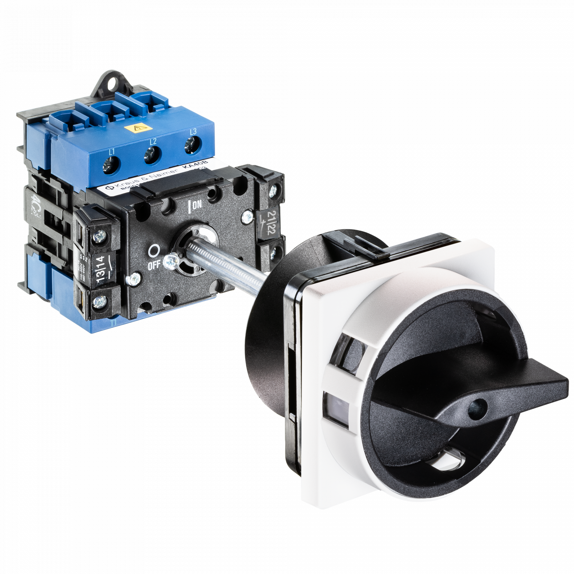 Main switch; ON/OFF switch; 3-pole; 0-I; Base mounting/DIN rail ...